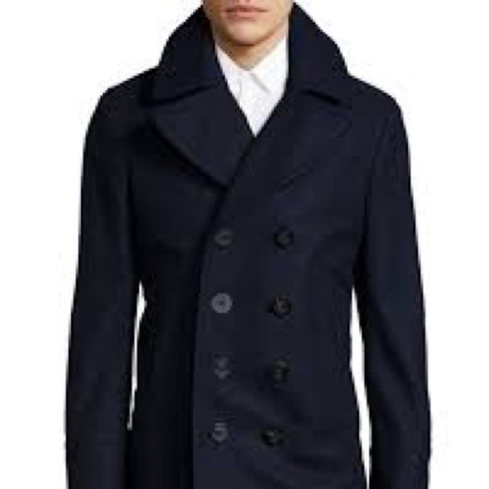 Burberry small navy peacoat
